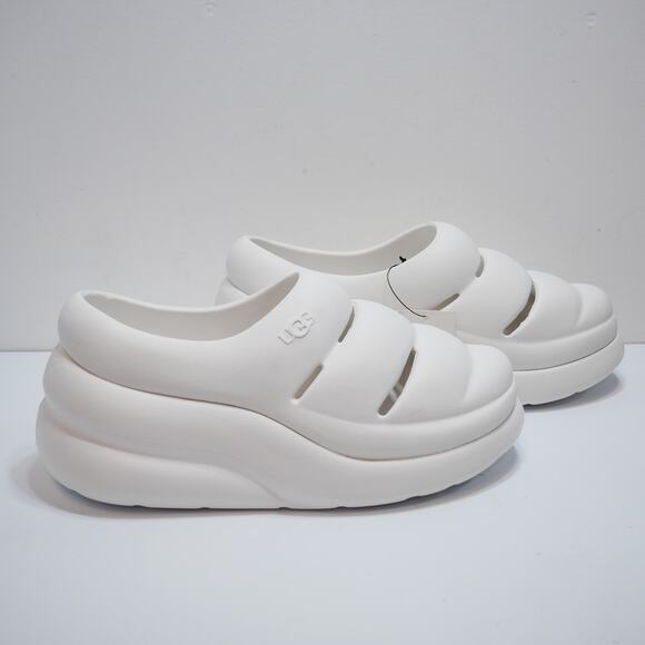 NEW UGG SPORT YEAH CLOG SLIP ON BRIGHT WHITE 1132890 MSRP $70 WOMANS SIZE - 9 - Picture 3 of 9